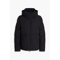 Sierra Supreme quilted shell hooded down jacket