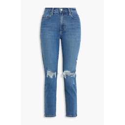 Kennedy distressed high-rise skinny jeans