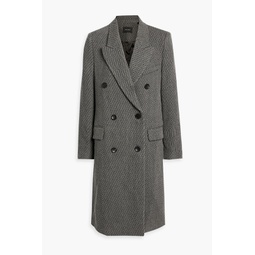 Harry double-breasted striped wool coat