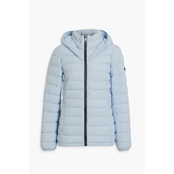 Quilted shell hooded jacket