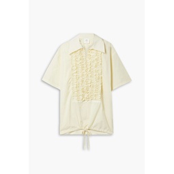 Rudy tie-detailed ruffled voile shirt