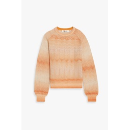 Jandina metallic degrade crochet-knit sweater