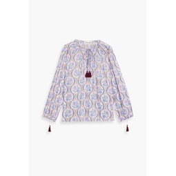 Tanissa printed cotton-voile blouse