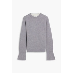 Cutout wool-blend sweater
