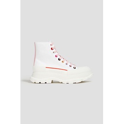 Tread Slick rubber and canvas high-top sneakers