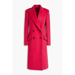 Double-breasted wool and cashmere-blend felt coat