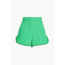 Cotton-blend tweed shorts