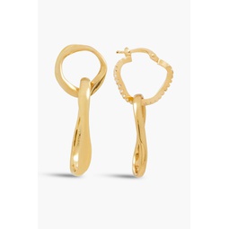 24-karat gold-plated Siamite earrings