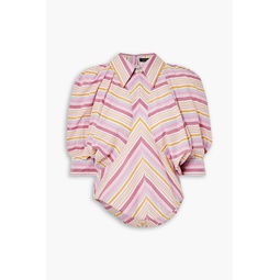 Eori striped cotton blouse