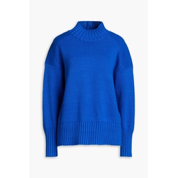 Ribbed cotton turtleneck sweater