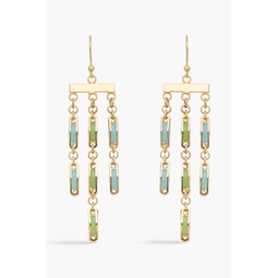 Lento gold-tone stone earrings
