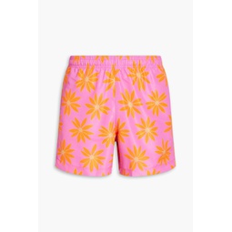 Pienture mid-length floral-print swim shorts