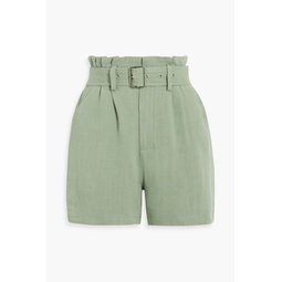 Layleen belted woven shorts