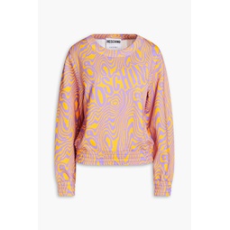 Printed French cotton-terry sweatshirt