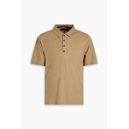 Mercer linen and cotton-blend jersey polo shirt