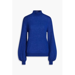 Mohair-blend turtleneck sweater