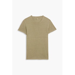 Linen and cotton-blend jersey T-shirt