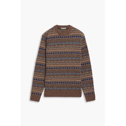 Fair Isle merino wool-blend sweater