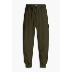 Pinstriped twill cargo pants