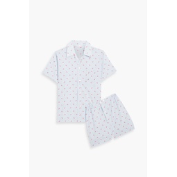 Printed cotton pajama set