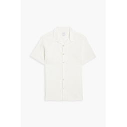 Cotton-blend seersucker shirt
