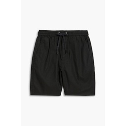 Reed linen and cotton-blend drawstring shorts