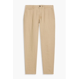 Beck tapered linen-twill chinos