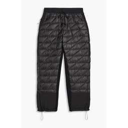 Quilted down ski pants