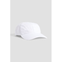 Embroidered cotton-canvas baseball cap