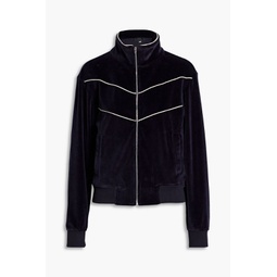 Andreas cotton-blend velour jacket