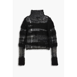 Lilian open-knit alpaca-blend turtleneck sweater