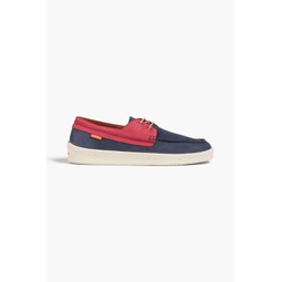 Costas two-tone nubuck boat shoes