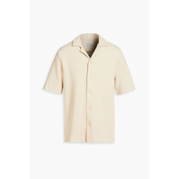 Cotton-blend boucle shirt