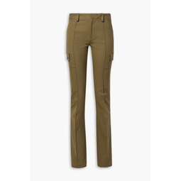 Gian stretch cotton-blend twill straight-leg pants