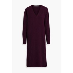Cashmere and wool-blend midi dress