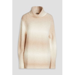 Degrade alpaca-blend turtleneck sweater