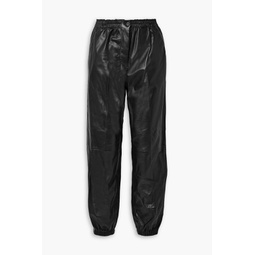 Viscount leather tapered pants