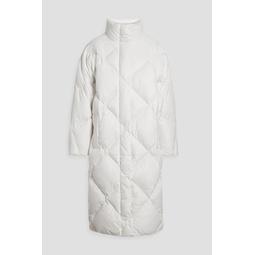 Anissa oversized quilted shell down coat