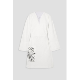 + The Vanguard Albergo floral-print cotton-poplin mini dress