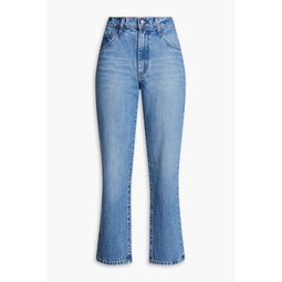 Hardy cropped high-rise straight-leg jeans