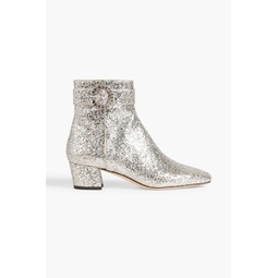 Myan 45 glittered woven ankle boots
