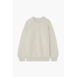 Oversized ribbed wool sweater