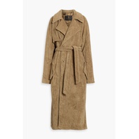 Cotton-terry trench coat