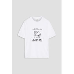 Sagittarius printed cotton-jersey T-shirt
