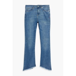 Malcolm cropped high-rise flared jeans