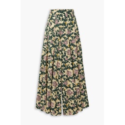 Gaita floral-print ECOVERO-blend jacquard wide-leg pants