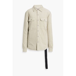 Padded cotton-blend corduroy shirt jacket