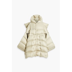 Geth convertible quilted shell hooded down coat