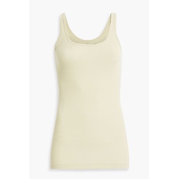 Ribbed Pima cotton and modal-blend jersey tank
