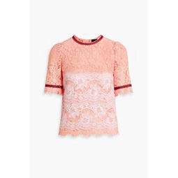 Layered corded lace top